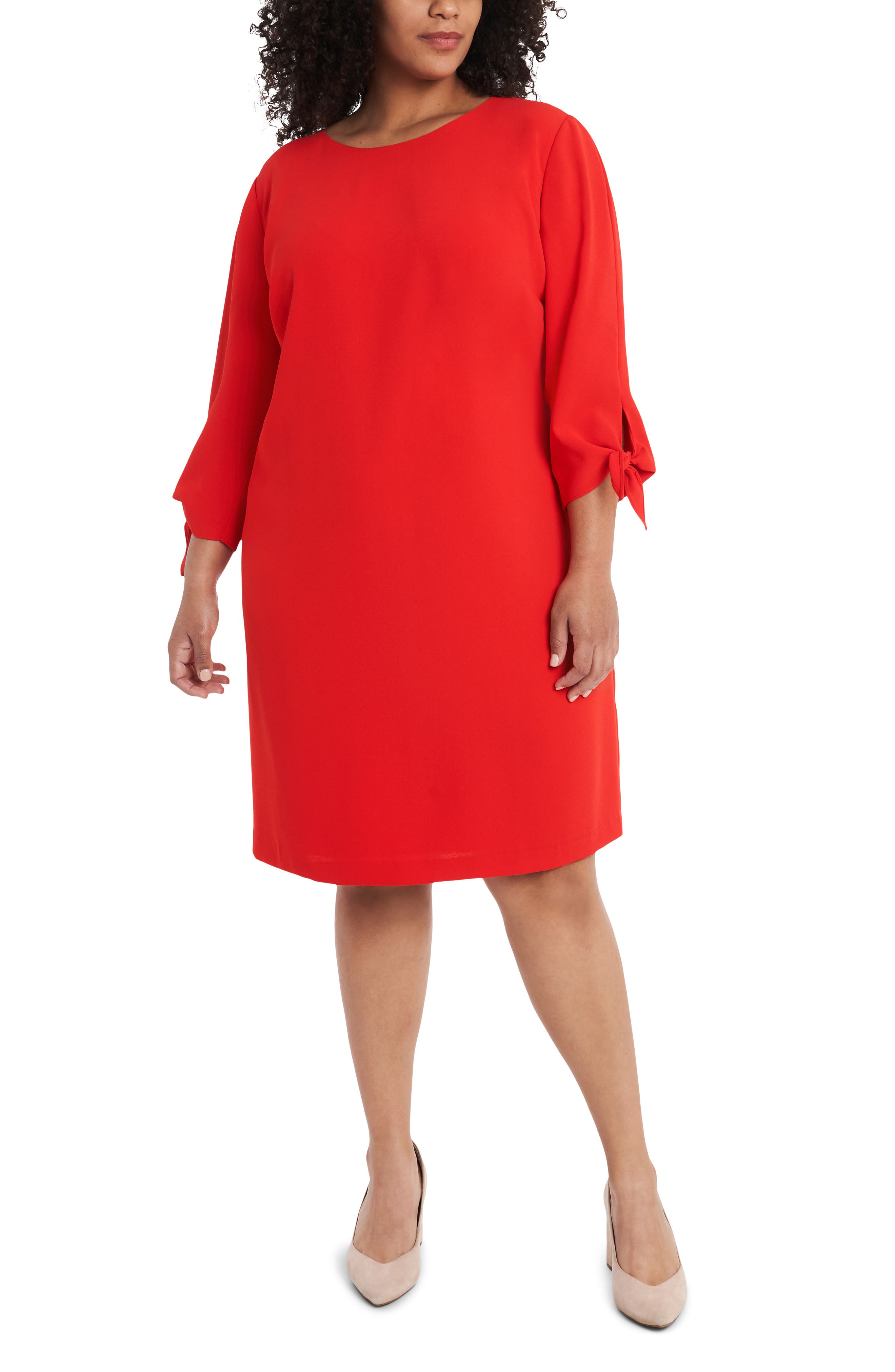 party plus size red dress